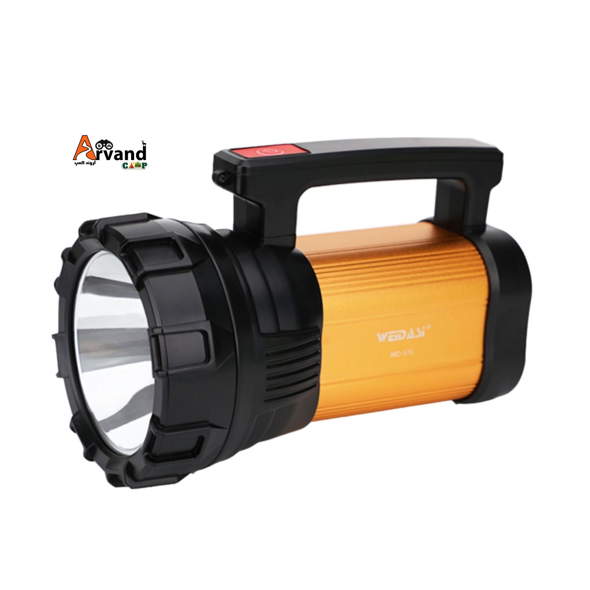 alt="نورافکن دستی ویداسی مدل WD-576 با توان 20 وات و دسته ارگونومیک"